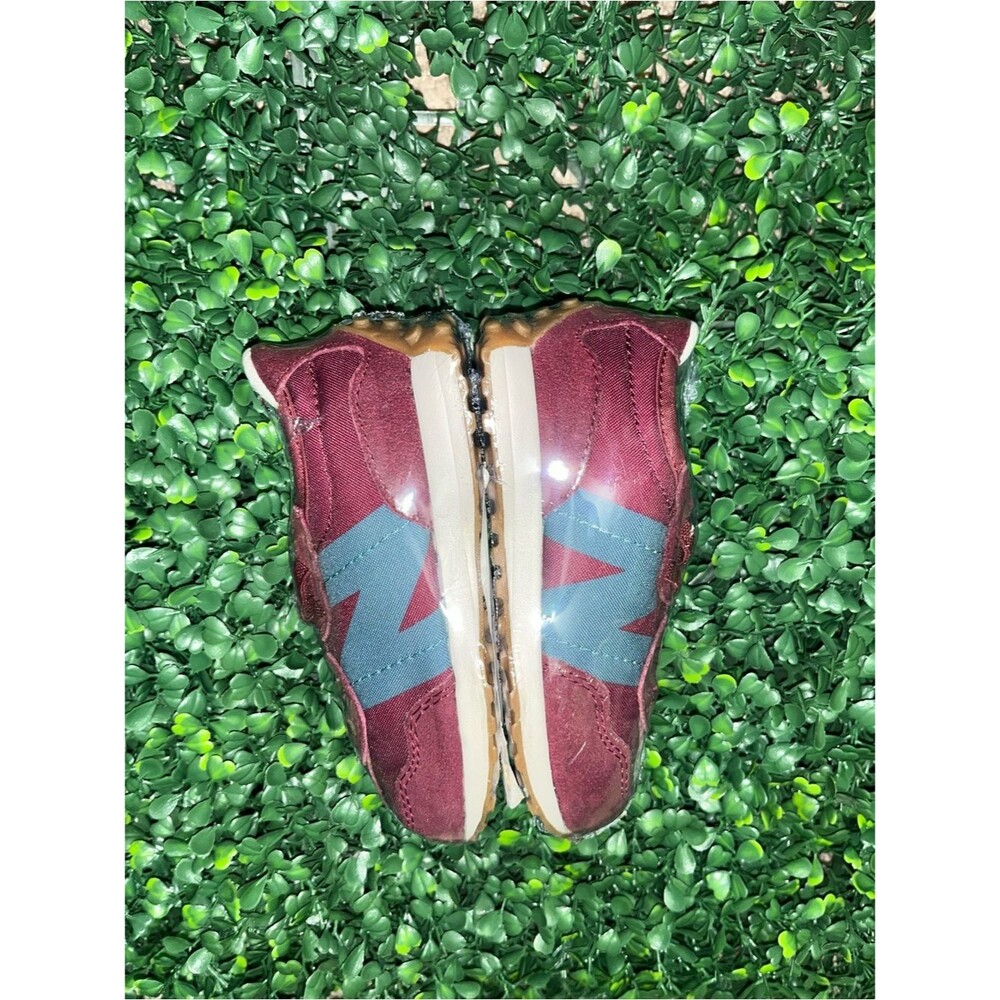 9c New Balance 327 garnet and deep sea Burgundy Sneakers